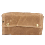 Spice Bottle Bag Foldable Portable Canvas Outdoor Seasoning Jar Holder for Camping Barbecue Picnic Khaki