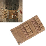 Spice Bottle Bag Foldable Portable Canvas Outdoor Seasoning Jar Holder for Camping Barbecue Picnic Khaki