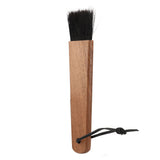 Coffee Grinder Brush Soft Bristles Long Handle Coffee Machine Cleaning Tool for Home Cafe Cups Mugs Walnut Wood Black Bristles In Australia - Darrahopens