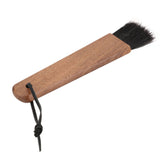 Coffee Grinder Brush Soft Bristles Long Handle Coffee Machine Cleaning Tool for Home Cafe Cups Mugs Walnut Wood Black Bristles In Australia - Darrahopens