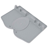 Silicone Utensil Rest Heat Resistant Non Slip Silicone Utensil Holder with Drip Pad for Kitchen Utensil Spoons Tongs Light Gray In Australia - Darrahopens