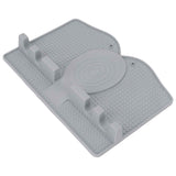 Silicone Utensil Rest Heat Resistant Non Slip Silicone Utensil Holder with Drip Pad for Kitchen Utensil Spoons Tongs Light Gray In Australia - Darrahopens