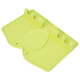 Silicone Utensil Rest Heat Resistant Non Slip Silicone Utensil Holder with Drip Pad for Kitchen Utensil Spoons Tongs Light Green In Australia - Darrahopens