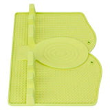 Silicone Utensil Rest Heat Resistant Non Slip Silicone Utensil Holder with Drip Pad for Kitchen Utensil Spoons Tongs Light Green In Australia - Darrahopens