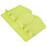 Silicone Utensil Rest Heat Resistant Non Slip Silicone Utensil Holder with Drip Pad for Kitchen Utensil Spoons Tongs Light Green In Australia - Darrahopens