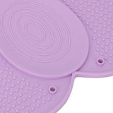 Silicone Utensil Rest Heat Resistant Non Slip Silicone Utensil Holder with Drip Pad for Kitchen Utensil Spoons Tongs Light Purple