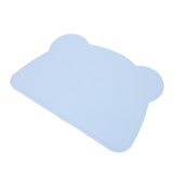 Silicone Placemat Thicken Heat Insulation Anti Slip Soft Elastic Silicone Bear Placemat for Home Hotel Restaurant Blue In Australia - Darrahopens