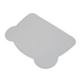 Silicone Placemat Thicken Heat Insulation Anti Slip Soft Elastic Silicone Bear Placemat for Home Hotel Restaurant Grey