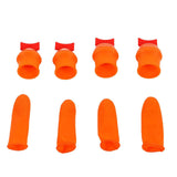 Silicone Thumb Knife Stainless Steel Thumb Knife Picker for Peel Pick Vegetables Pepper Beans Flat Knife In Australia - Darrahopens