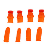 Silicone Thumb Knife Stainless Steel Thumb Knife Picker for Peel Pick Vegetables Pepper Beans Flat Knife