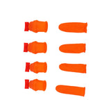 Silicone Thumb Knife Stainless Steel Thumb Knife Picker for Peel Pick Vegetables Pepper Beans Flat Knife