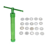 Sugar Paste Extruder Stainless Steel Pottery Clay Extruders Rotating Cake Fondant Decorating Tool Set