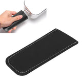 Pan Handle Cover PU Leather Anti Scald Hot Pot Holder Kitchen Cooking Accessories for Cast Iron Skillet Frying Pan Black
