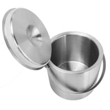 Ice Bucket Stainless Steel 3L Double Wall Insulated Ice Bucket with Lid for Beer Champagne In Australia - Darrahopens