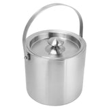 Ice Bucket Stainless Steel 3L Double Wall Insulated Ice Bucket with Lid for Beer Champagne