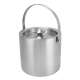 Ice Bucket Stainless Steel 3L Double Wall Insulated Ice Bucket with Lid for Beer Champagne