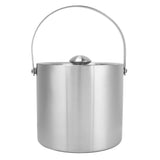 Ice Bucket Stainless Steel 3L Double Wall Insulated Ice Bucket with Lid for Beer Champagne