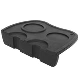 Tampering Corner Mat Silicone Tamping Pad Coffee Tamper Mat Double Heads for Kitchen Pub Coffee Accessories Black