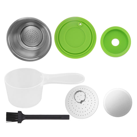 Refillable Coffee Capsule Stainless Steel High Temperature Resistant Reusable Coffe Pod for Home Green In Australia - Darrahopens