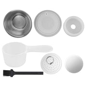 Refillable Coffee Capsule Stainless Steel High Temperature Resistant Reusable Coffe Pod for Home White In Australia - Darrahopens