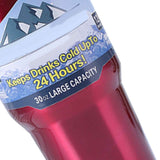 Insulated Tumbler 30oz Drink Cup Stainless Steel with Lid for Sports Camping Picnic Red In Australia - Darrahopens