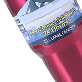 Insulated Tumbler 30oz Drink Cup Stainless Steel with Lid for Sports Camping Picnic Red In Australia - Darrahopens