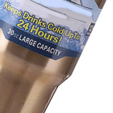 Insulated Tumbler 30oz Drink Cup Stainless Steel with Lid for Sports Camping Picnic Gold In Australia - Darrahopens