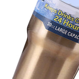 Insulated Tumbler 30oz Drink Cup Stainless Steel with Lid for Sports Camping Picnic Gold In Australia - Darrahopens