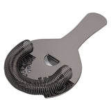 Cocktail Strainer Fine Filter Rust Proof Stainless Steel Portable Professional Bar Strainer for Home Party Bars Black