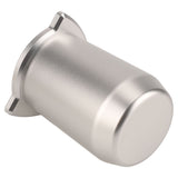 Coffee Powder Cup 54mm Aluminum Alloy Powder Feeder Cup Compact Lightweight Anti Flying Coffee Dosing Mug for Breville 8 Silver