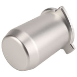 Coffee Powder Cup 54mm Aluminum Alloy Powder Feeder Cup Compact Lightweight Anti Flying Coffee Dosing Mug for Breville 8 Silver