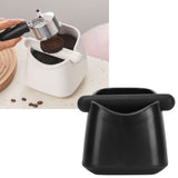 Coffee Knock Box Drop Resistant Prevent Slip Small Knock Container with Removable Knock Bar for Coffee Ground Black