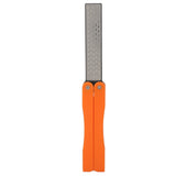 Double Sided Sharpener Portable Emery Fan Shaped Folded Pocket Sharpener for Outdoor Garden Orange In Australia - Darrahopens