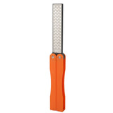 Double Sided Sharpener Portable Emery Fan Shaped Folded Pocket Sharpener for Outdoor Garden Orange In Australia - Darrahopens
