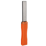 Double Sided Sharpener Portable Emery Fan Shaped Folded Pocket Sharpener for Outdoor Garden Orange In Australia - Darrahopens