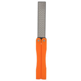 Double Sided Sharpener Portable Emery Fan Shaped Folded Pocket Sharpener for Outdoor Garden Orange In Australia - Darrahopens