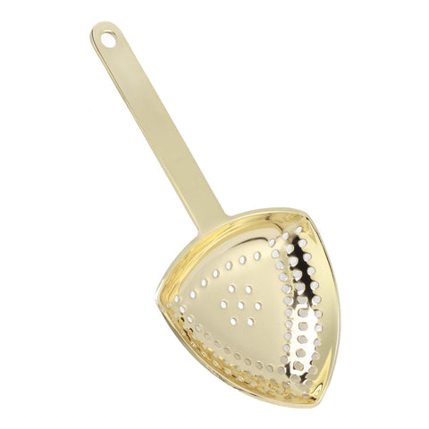 Triangular Cocktail Strainer No Breakage Anti Rust Fine Filtration Decorative Professional Ice Strainer for Bar Home Gold Plated In Australia - Darrahopens