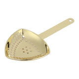 Triangular Cocktail Strainer No Breakage Anti Rust Fine Filtration Decorative Professional Ice Strainer for Bar Home Gold Plated