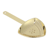 Triangular Cocktail Strainer No Breakage Anti Rust Fine Filtration Decorative Professional Ice Strainer for Bar Home Gold Plated