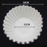 Disposable Coffee Filter Set Basket Coffee Filter Paper Replacement Accessory for Coffee Maker 50 Sheet In Australia - Darrahopens