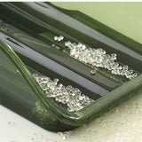 Egg Storage Box Plastic Automatic Rolling Transparent Thickened Grooved Egg Storage Container for Refrigerator Kitchen Green