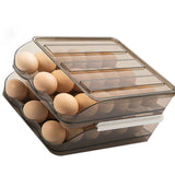 Refrigerator Preservation Storage Box Rolling Multilayer Transparent Egg Storage Box for Kitchen Two Layers In Australia - Darrahopens