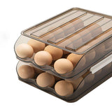 Refrigerator Preservation Storage Box Rolling Multilayer Transparent Egg Storage Box for Kitchen Two Layers In Australia - Darrahopens