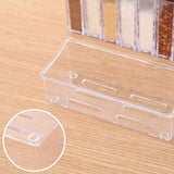 Condiment Storage Tank Transparent Two Way Opening Lid Spice Dispenser for Kitchen White In Australia - Darrahopens