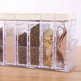 Condiment Storage Tank Transparent Two Way Opening Lid Spice Dispenser for Kitchen White In Australia - Darrahopens