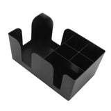 Coffee Station Organizer Multifunction Classification ABS Upright Coffee Condiment Organizer with 6 Compartments