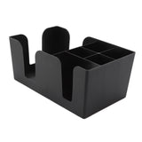 Coffee Station Organizer Multifunction Classification ABS Upright Coffee Condiment Organizer with 6 Compartments