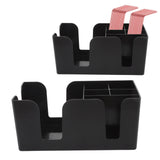Coffee Station Organizer Multifunction Classification ABS Upright Coffee Condiment Organizer with 6 Compartments