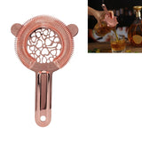 Cocktail Strainer Stainless Steel Gorgeous Glossy Bartending Ice Strainer for Bar Bartender Rose Gold