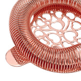 Cocktail Strainer Stainless Steel Gorgeous Glossy Bartending Ice Strainer for Bar Bartender Rose Gold